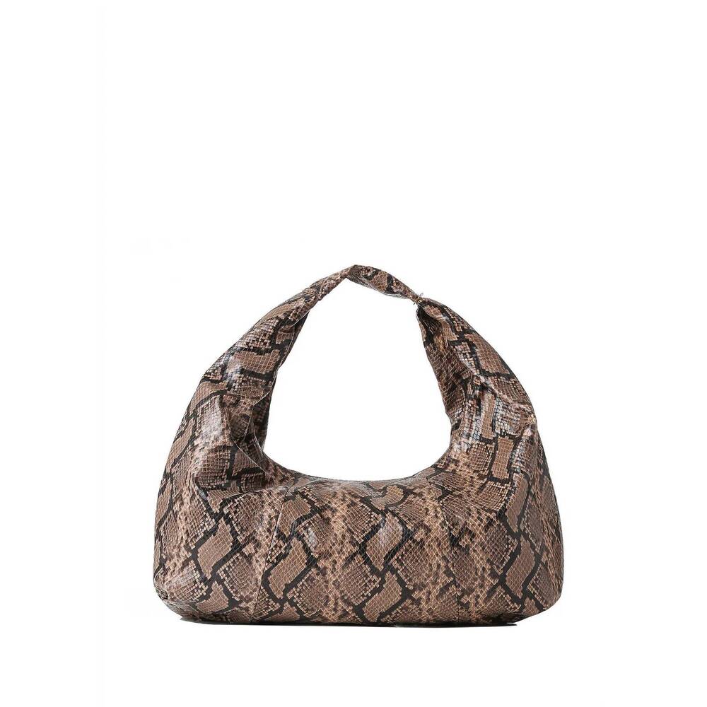 NEW HAUTE SHORE loren hobo bag in brown python